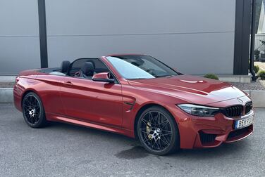 Exterior image of 2018 BMW M4 Competition Convertible F83 Manual