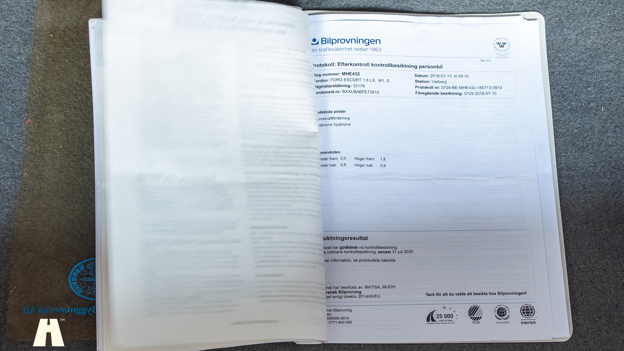 Dokumentation för 1986 Ford Escort 1.6 Hatchback 3-door  (13)