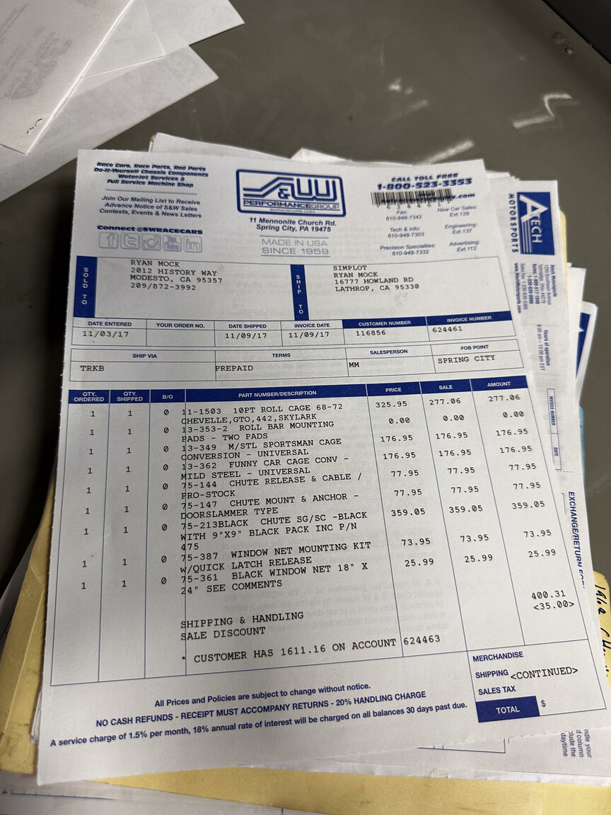 Documentation for 1968 Chevrolet Chevelle PRO Street (87)