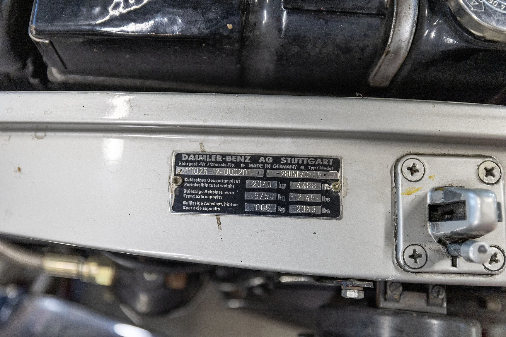 Image of 1970 Mercedes-Benz  280 SE 3.5 Coupé mechanics (6)