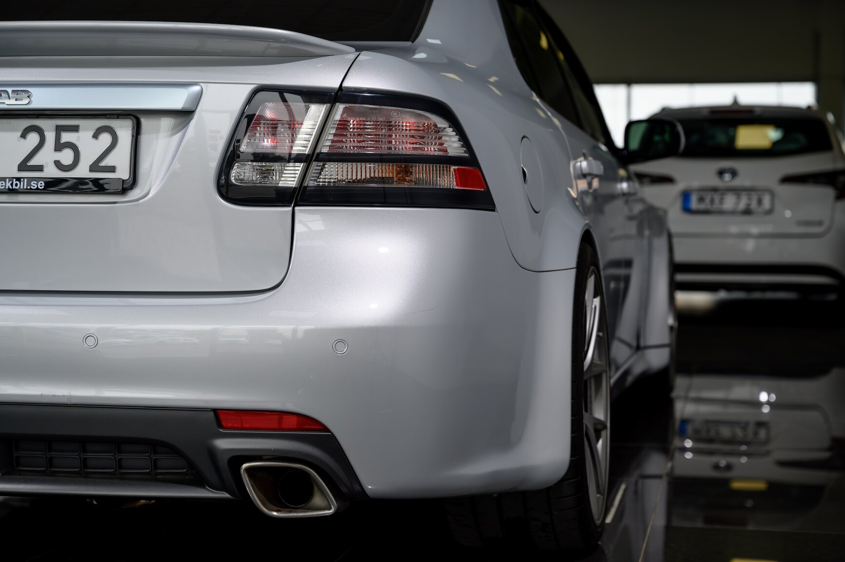 Exterior image of 2008 SAAB 9-3 Aero SportSedan Silver Beast SFRO