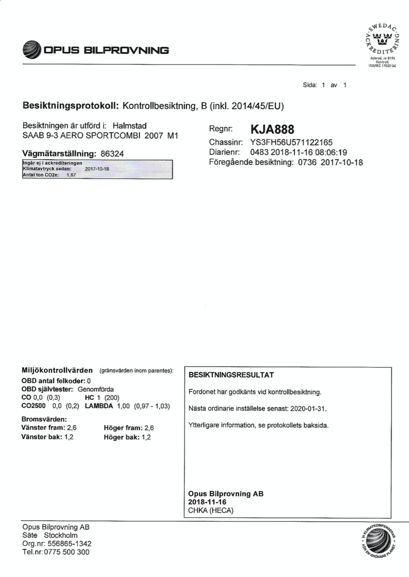 Dokumentation, 2007 SAAB 9-3 AERO SPORTCOMBI (15)