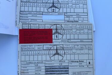 Documentation for 1975 Mercedes Benz 200