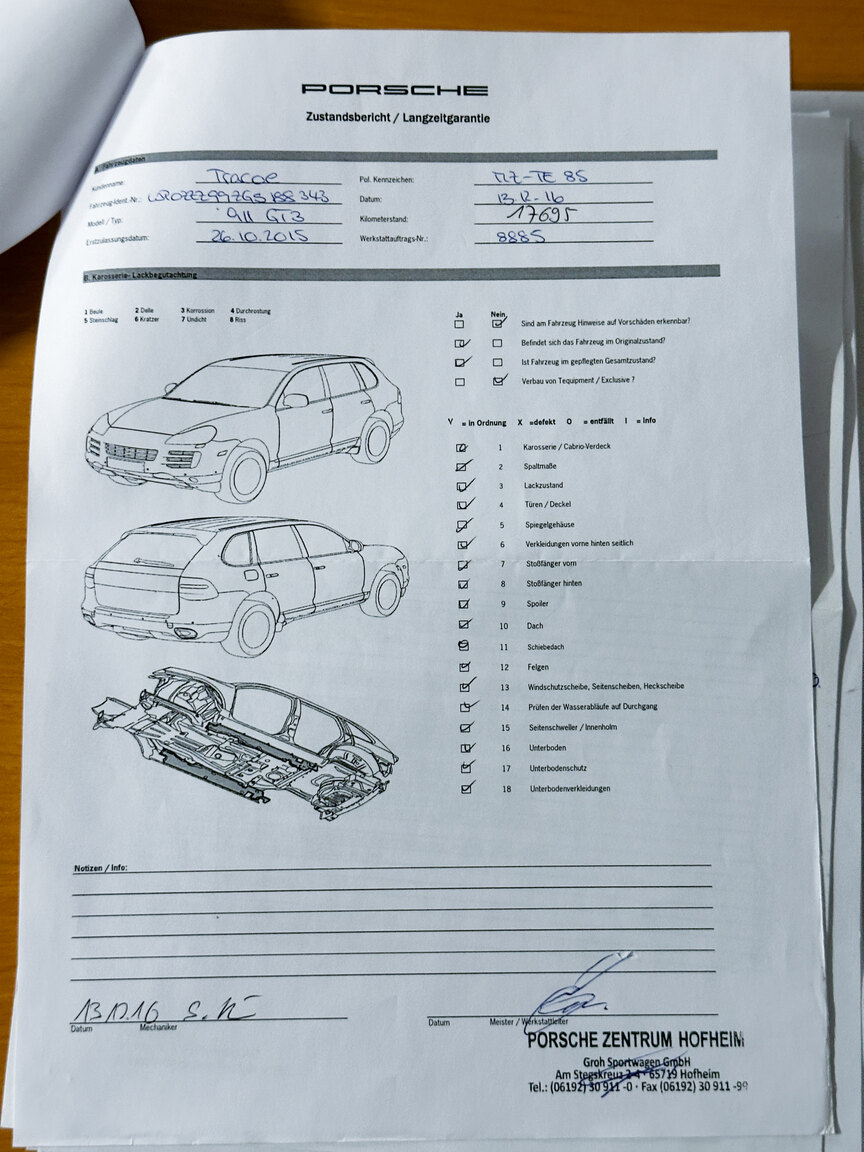 Dokumentation, 2016 Porsche 911 GT3 RS PDK "Rally Build"