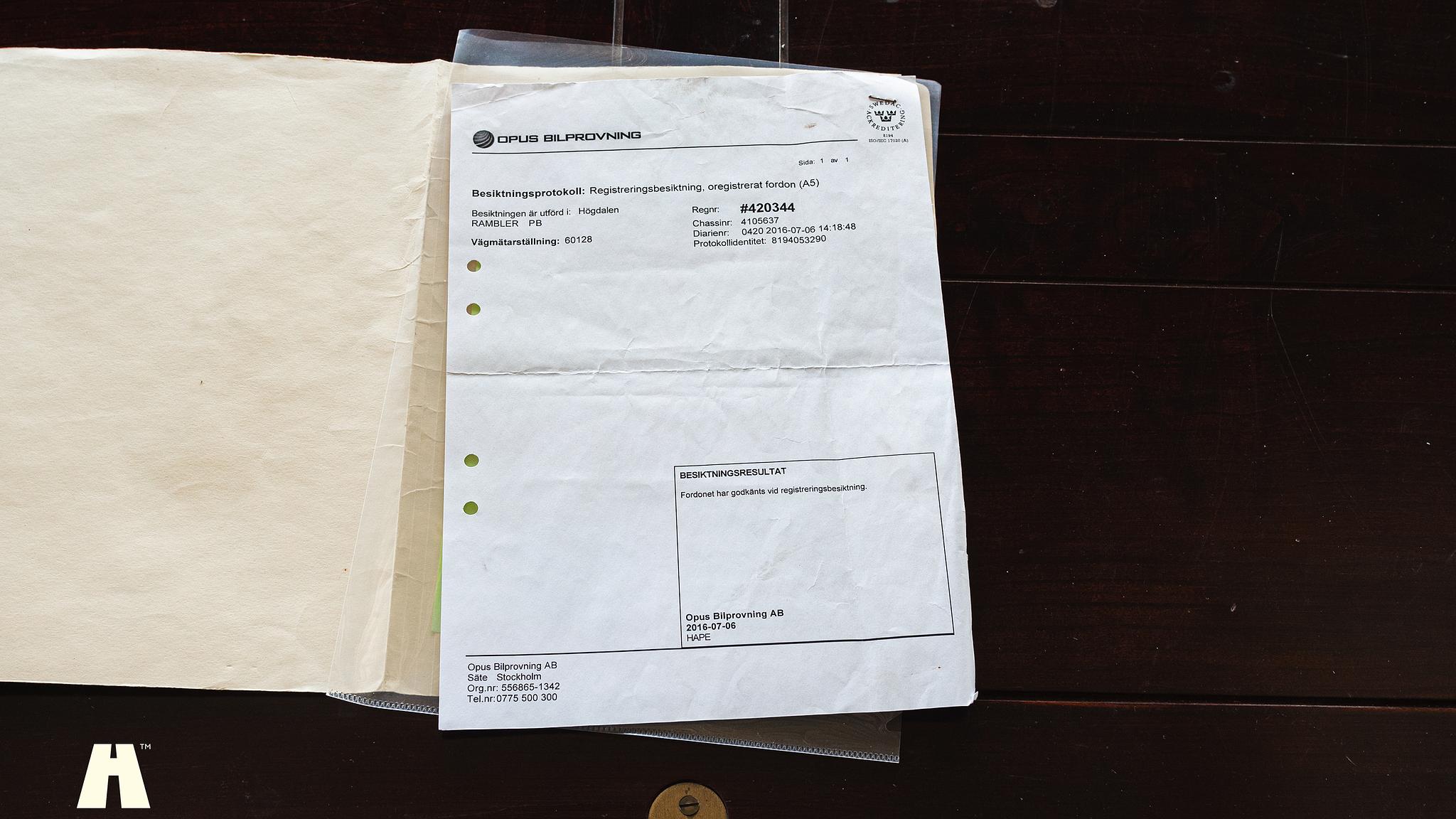 Documentation for 1965 AMC Rambler Marlin 327 CUI 5.4 V8