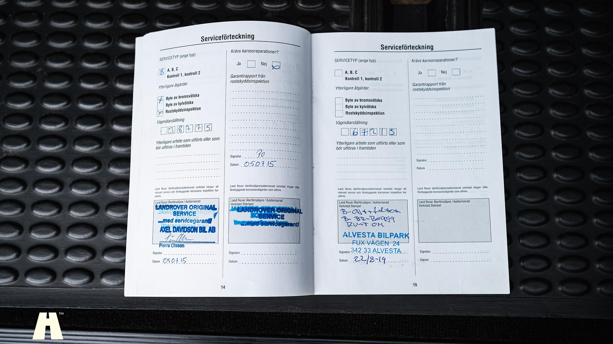 Documentation for 2003 Land Rover Discovery II, 2003
