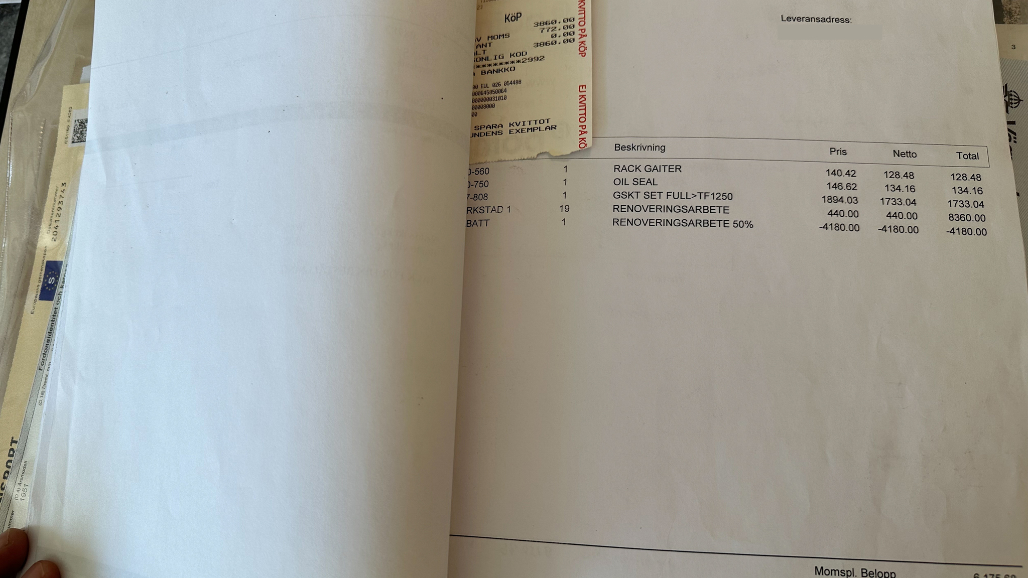 Documentation for 1951 MG TD MIDGET