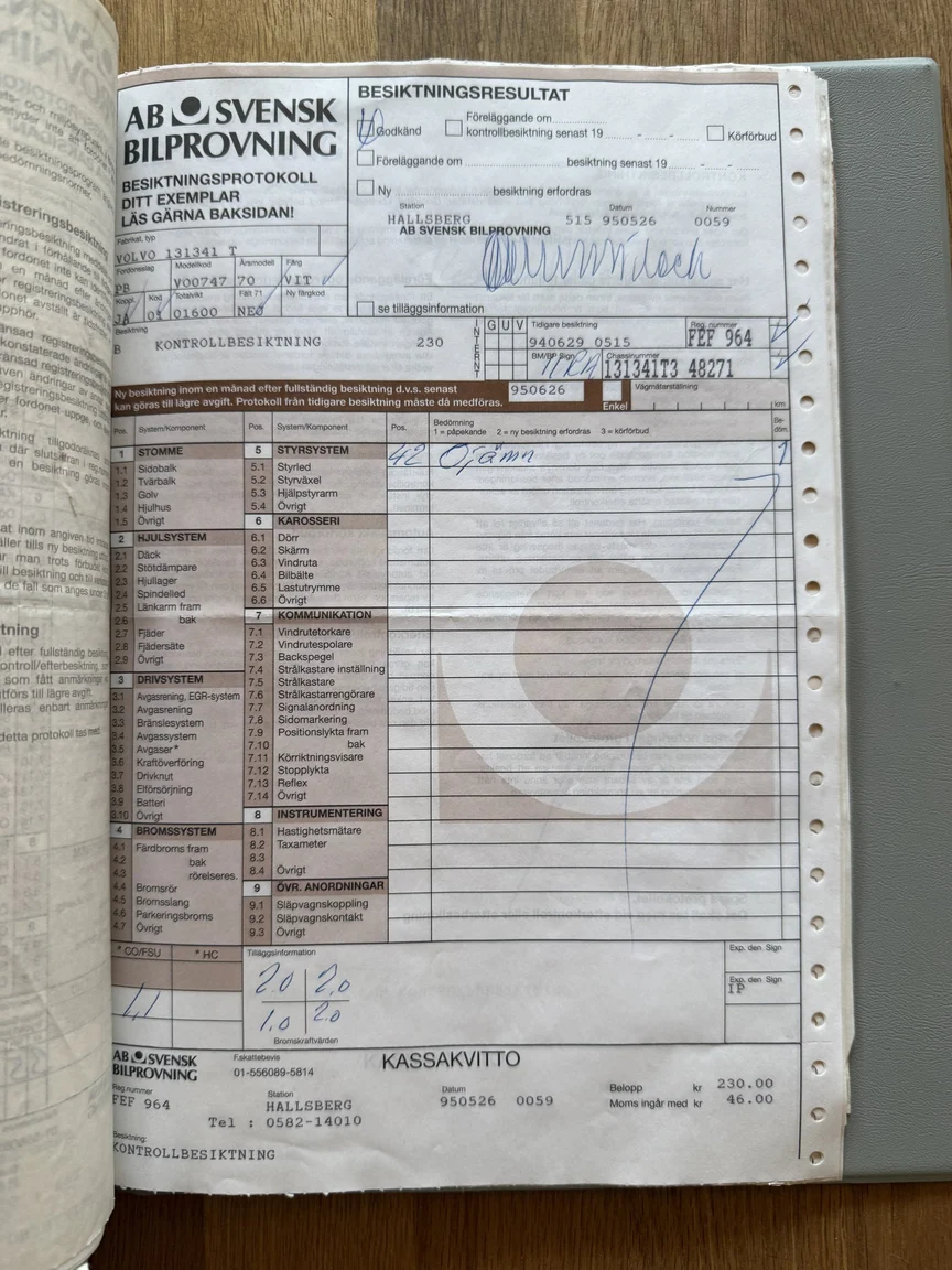 Documentation for 1970 Volvo Amazon (39)
