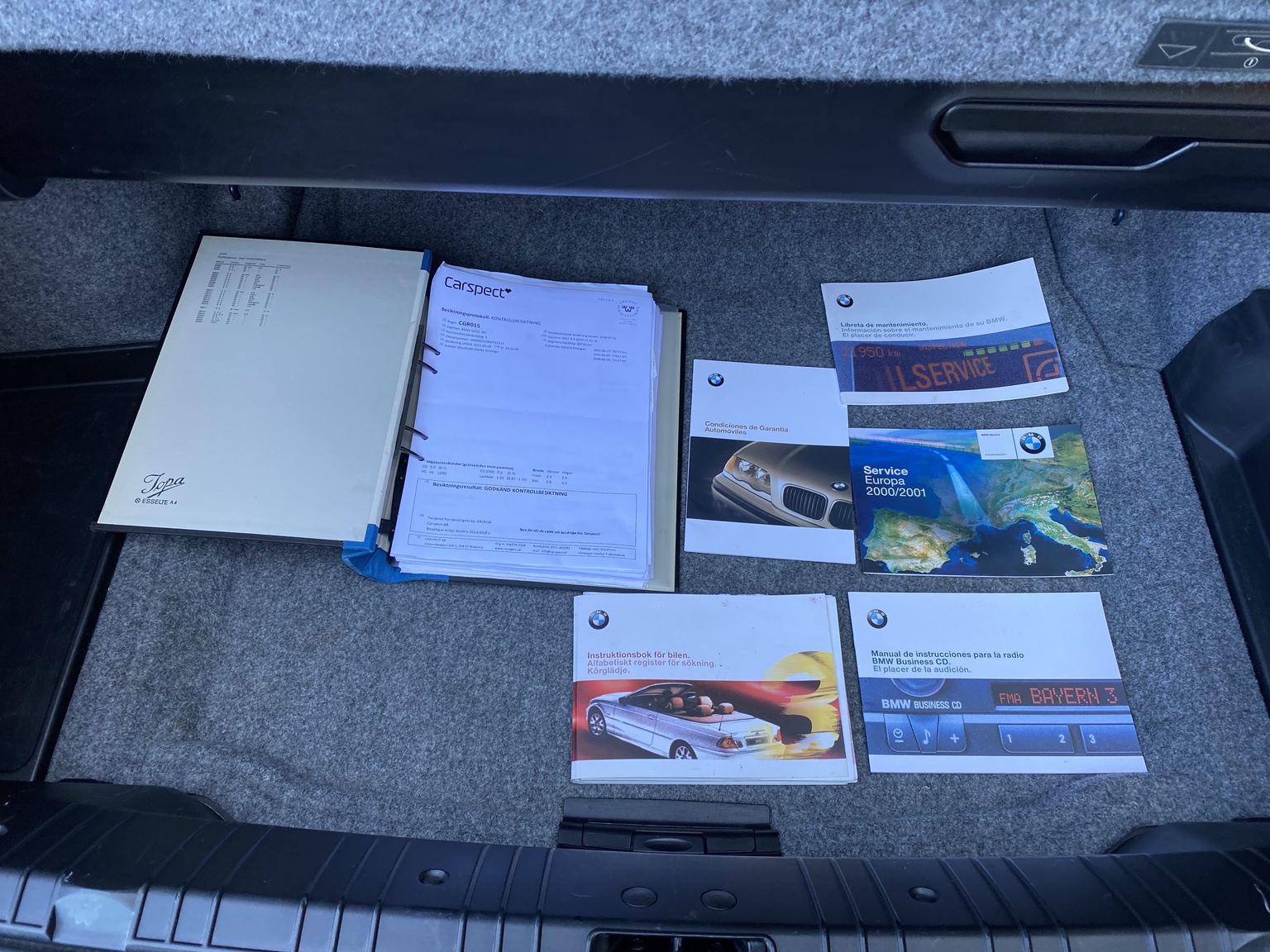 Dokumentation för 2001 BMW E46 325 Cabriolet
