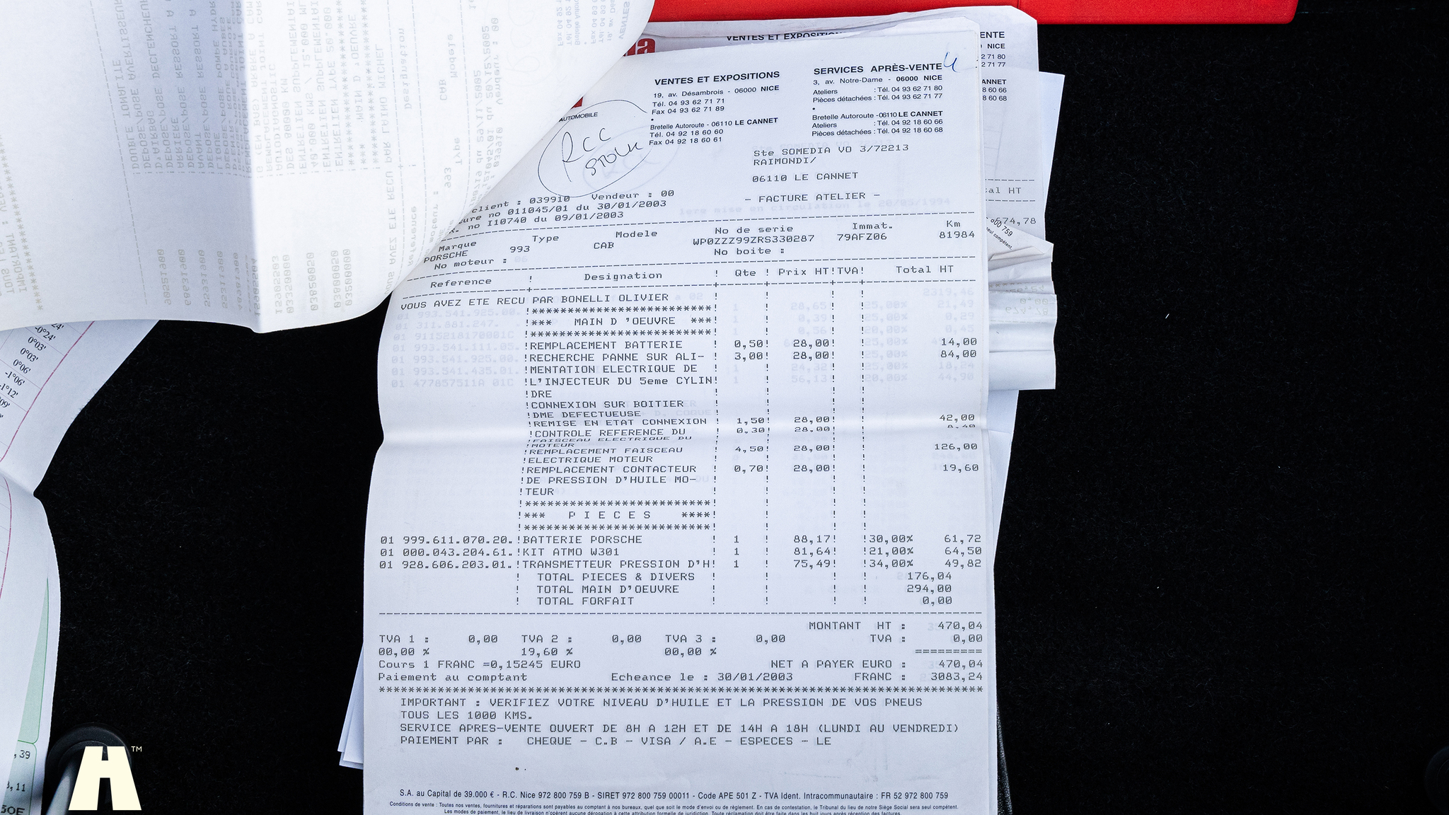 Dokumentation, 1994 Porsche 993 Cabriolet (32)