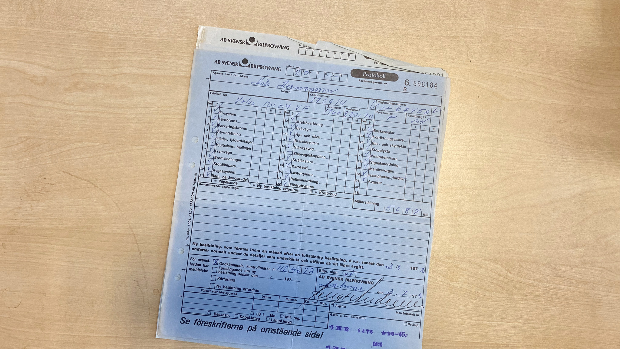 Dokumentation, 1966 Volvo Amazon (63)