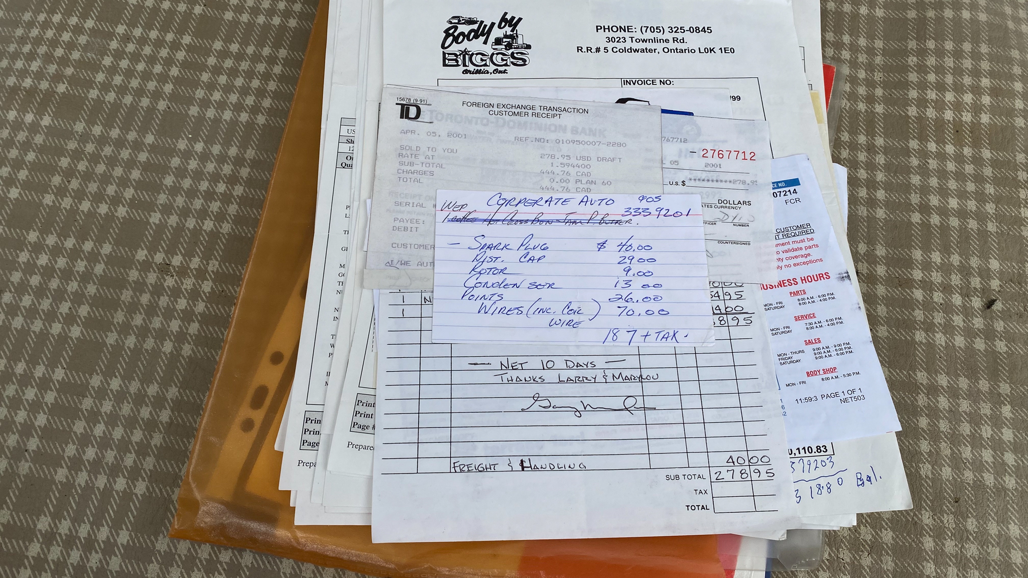 Documentation for 1959 Ford Thunderbird hardtop (52)