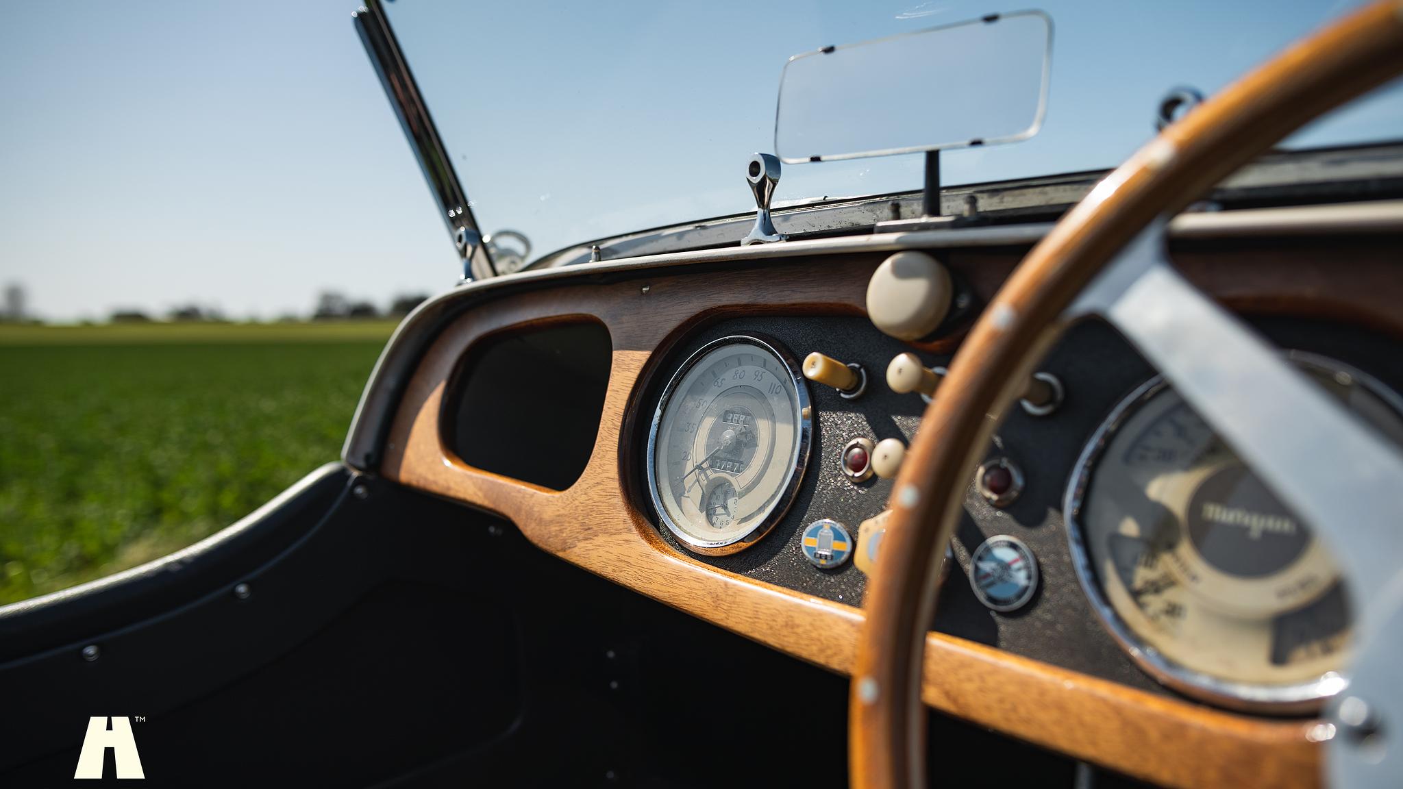 Interiörbild 1954 Morgan Plus 4 