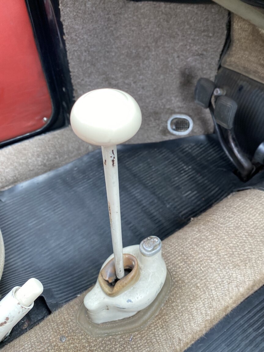 Interiörbild 1955 Volkswagen Beetle 1200