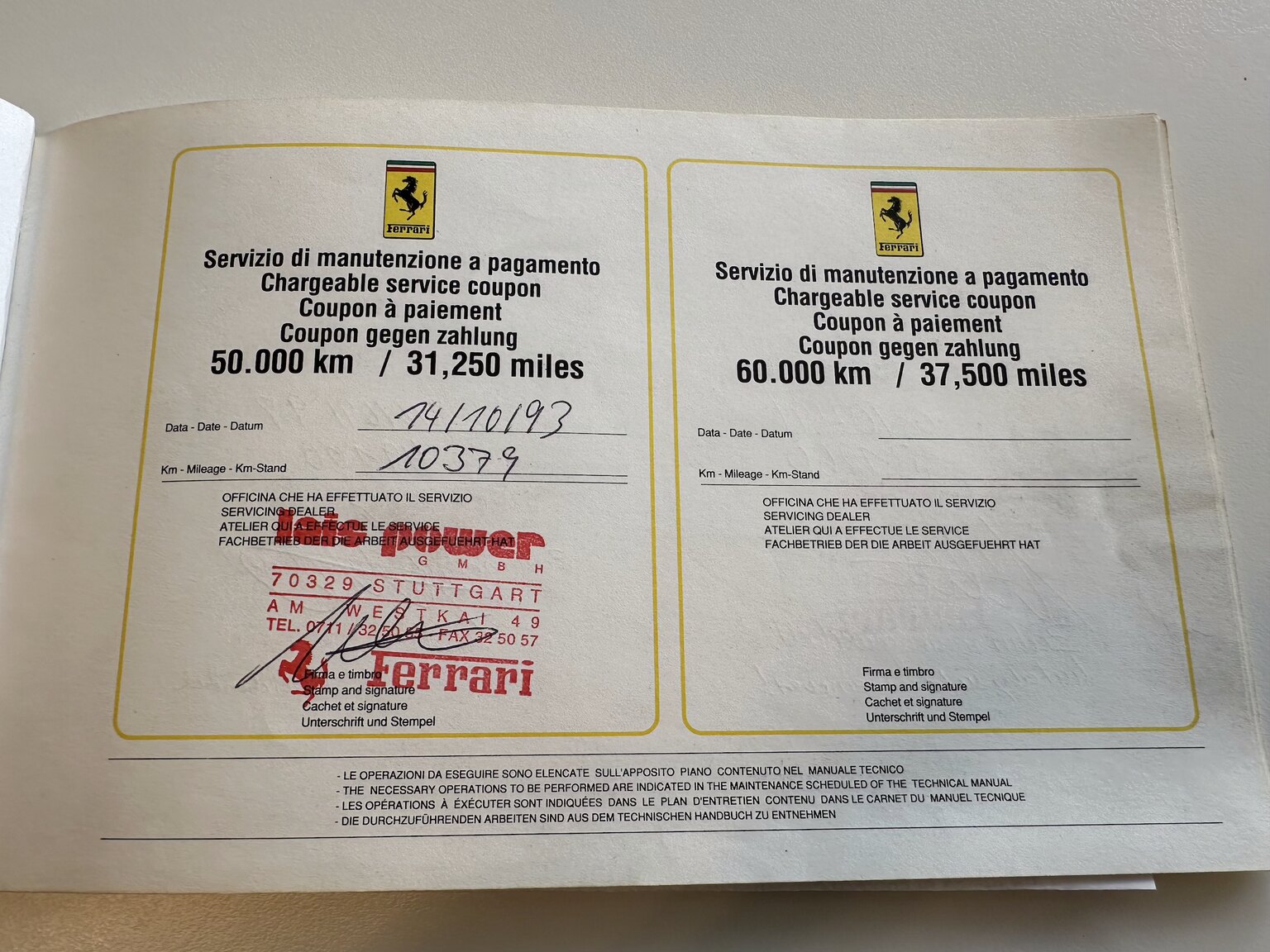 Documentation for 1990 Ferrari 348 (10)