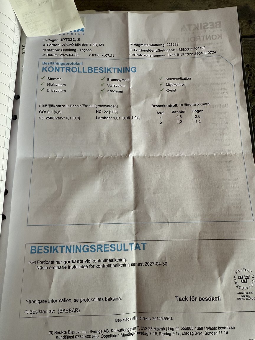 Documentation for 1995 Volvo 850 T-5R