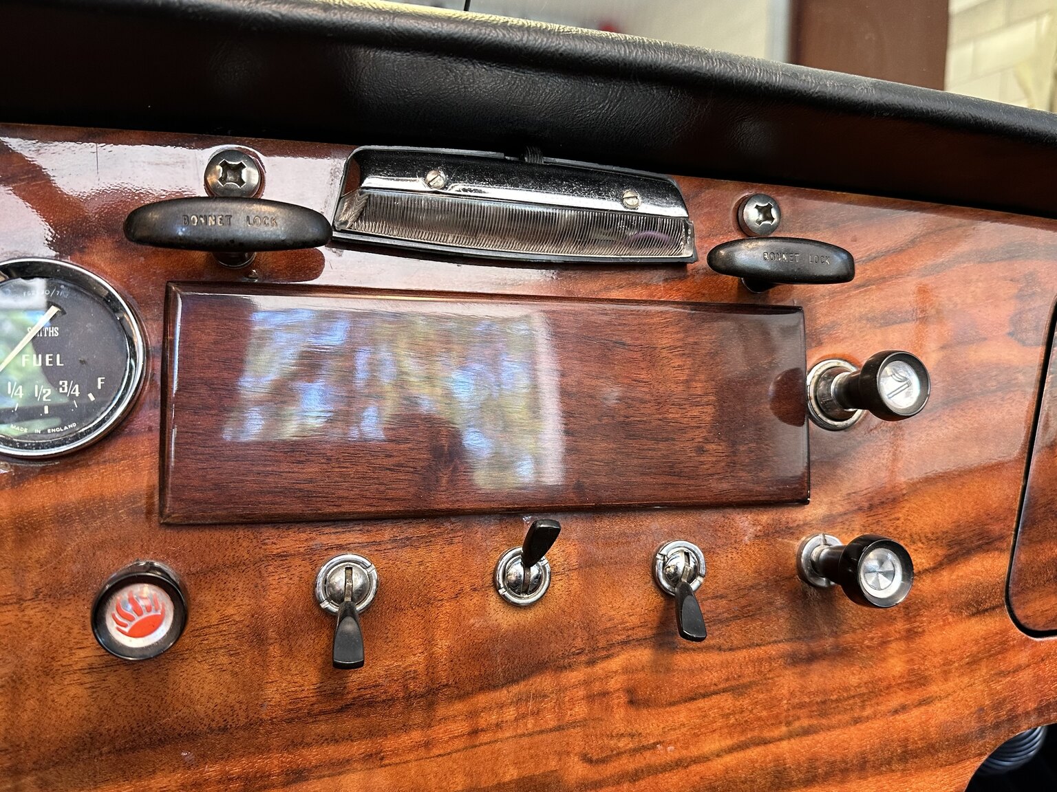 Innenraumfoto von 1964 Lotus Elan S2