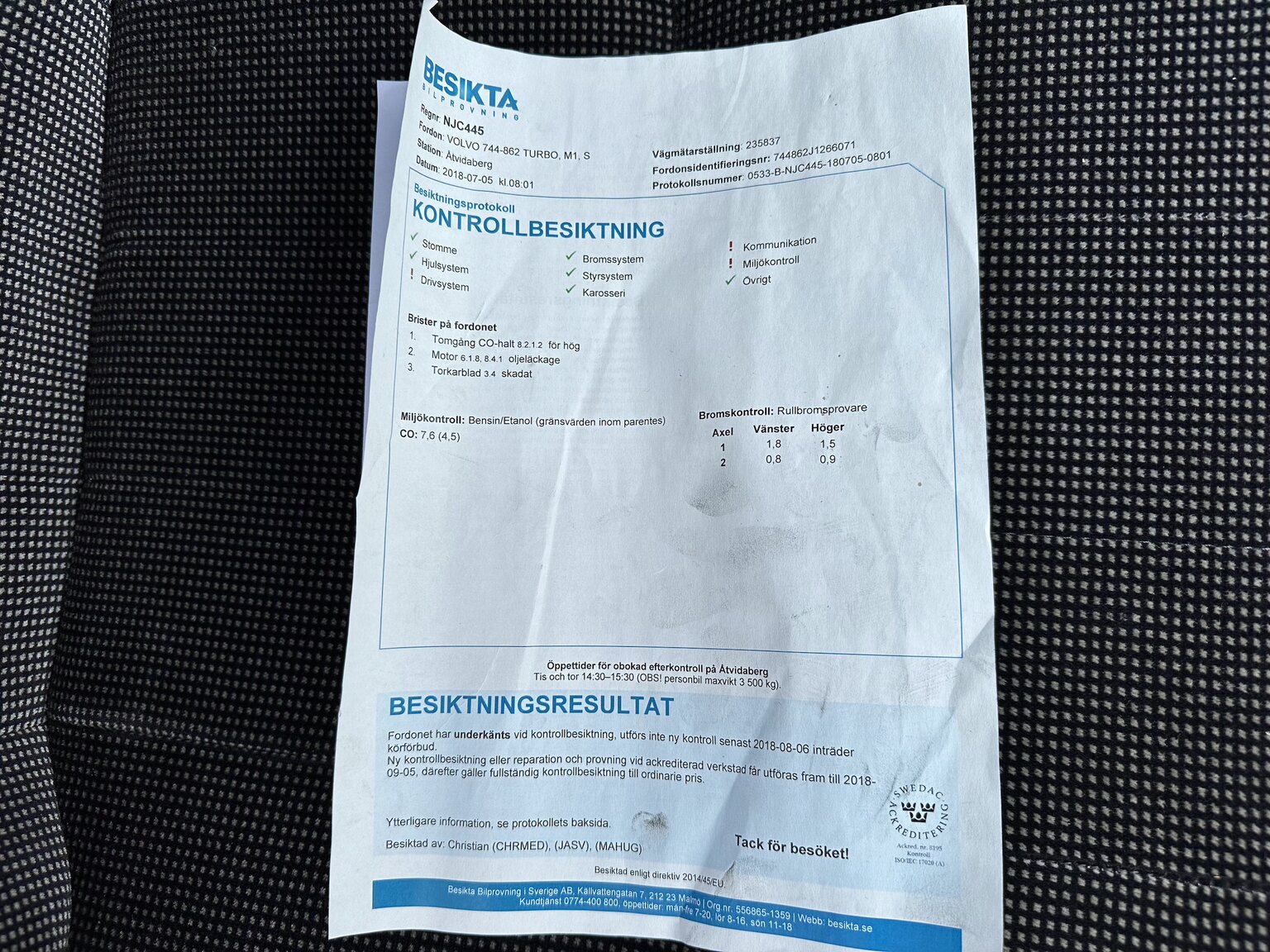 Dokumentation för 1988 Volvo 740 Turbo