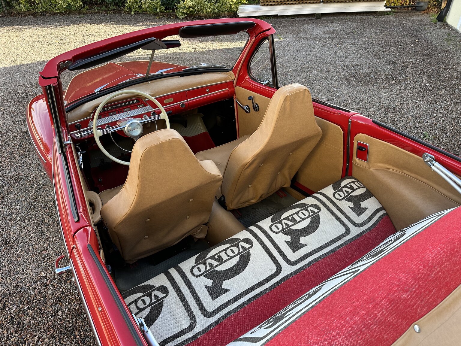 Interiörbild 1965 Volvo PV Cabriolet