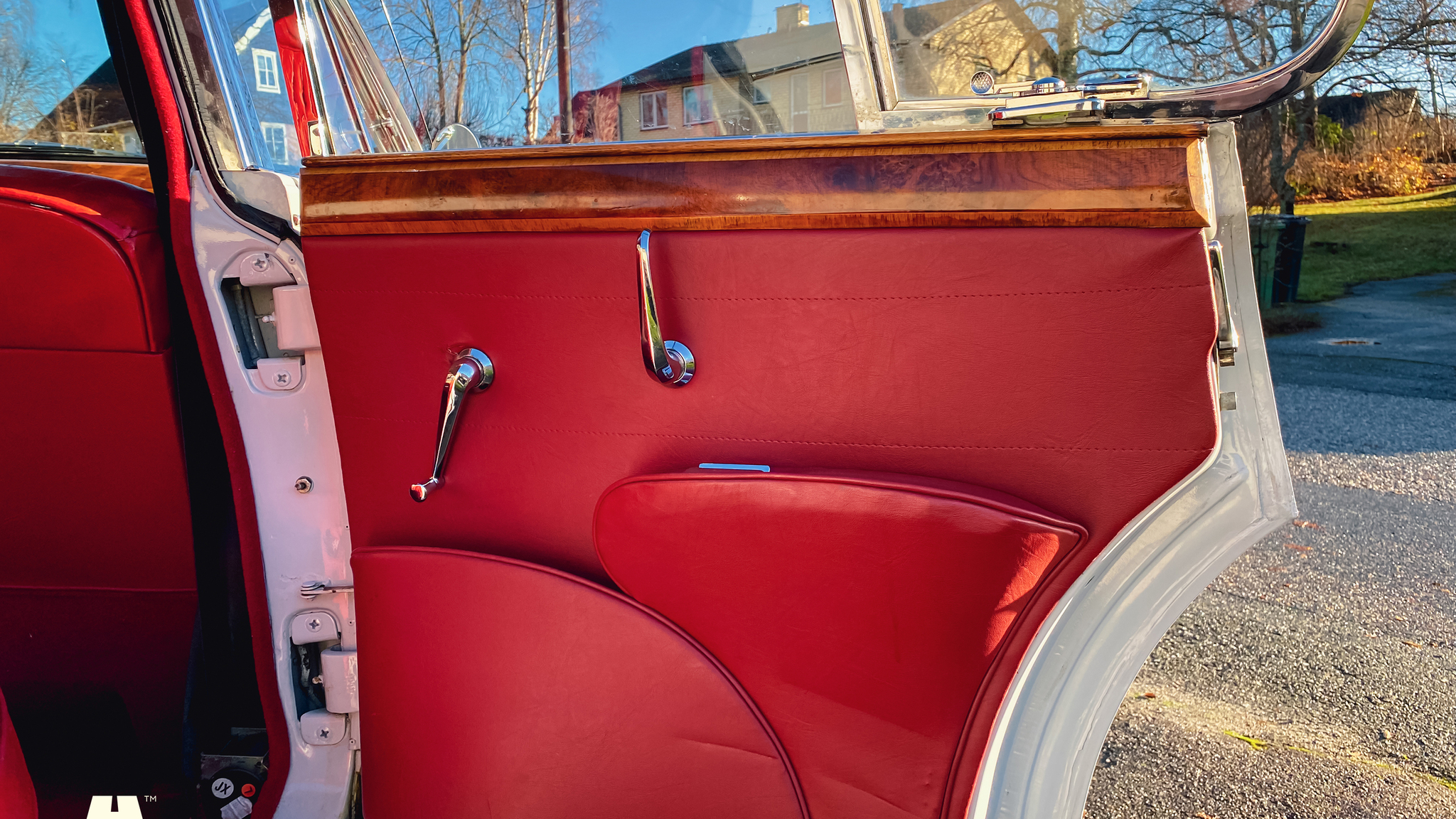 Interiörbild 1961 Jaguar Mark 2