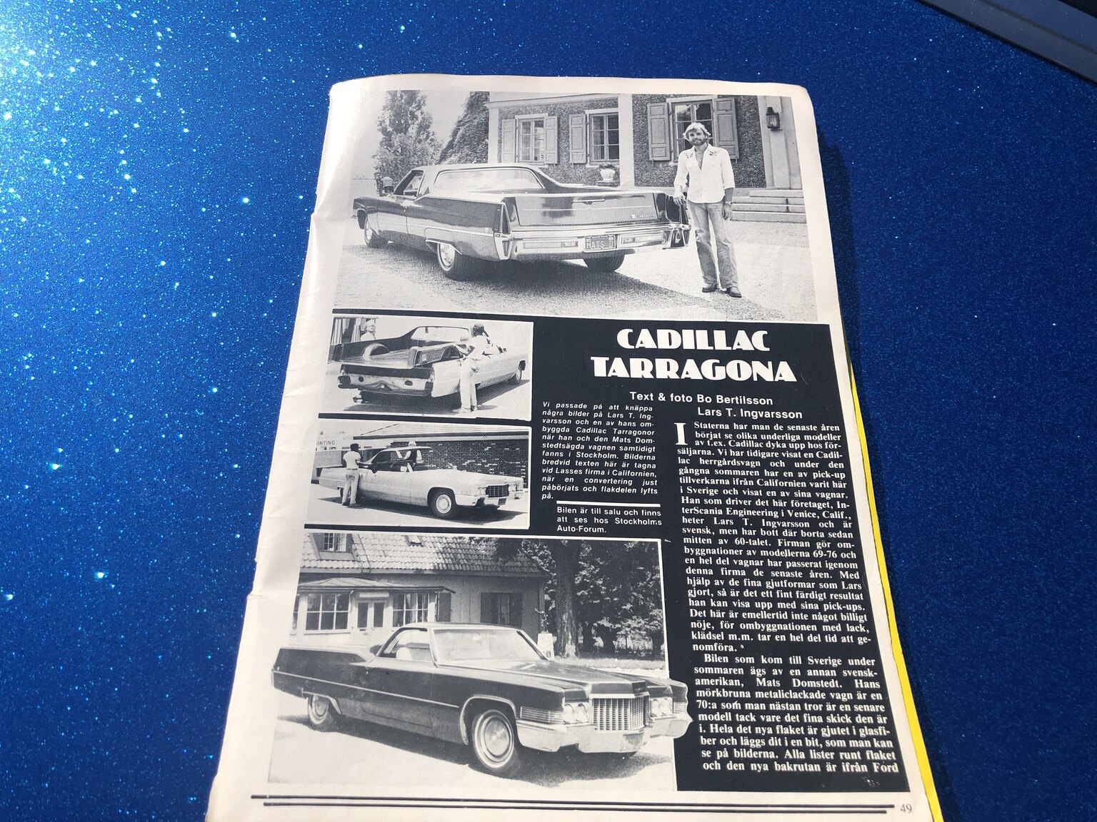 Dokumentation för 1969 1969 Cadillac Tarragona