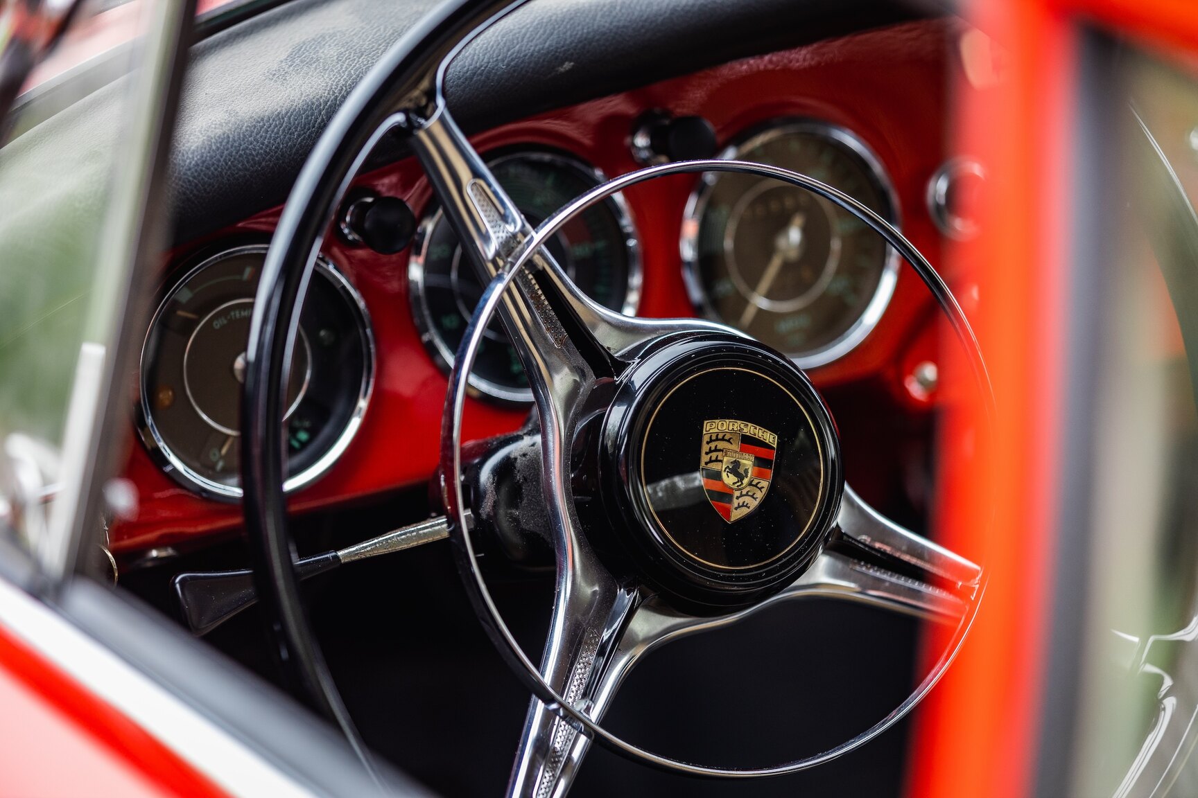 Interiörbild 1962 Porsche 356 BT6 "Notchback"