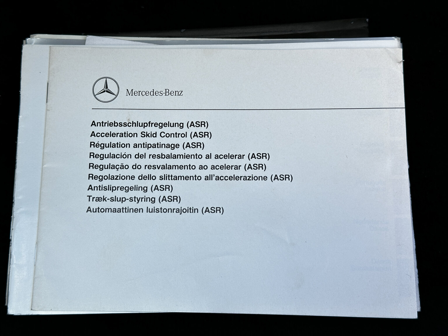 Dokumentation för 1992 Mercedes-Benz 300CE-24V