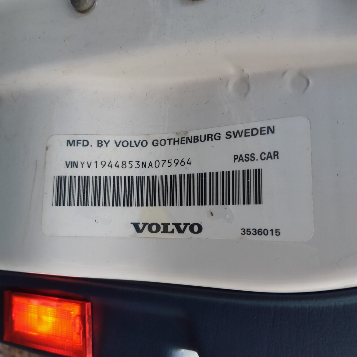 Interiörbild 1992 Volvo 944 GL SE