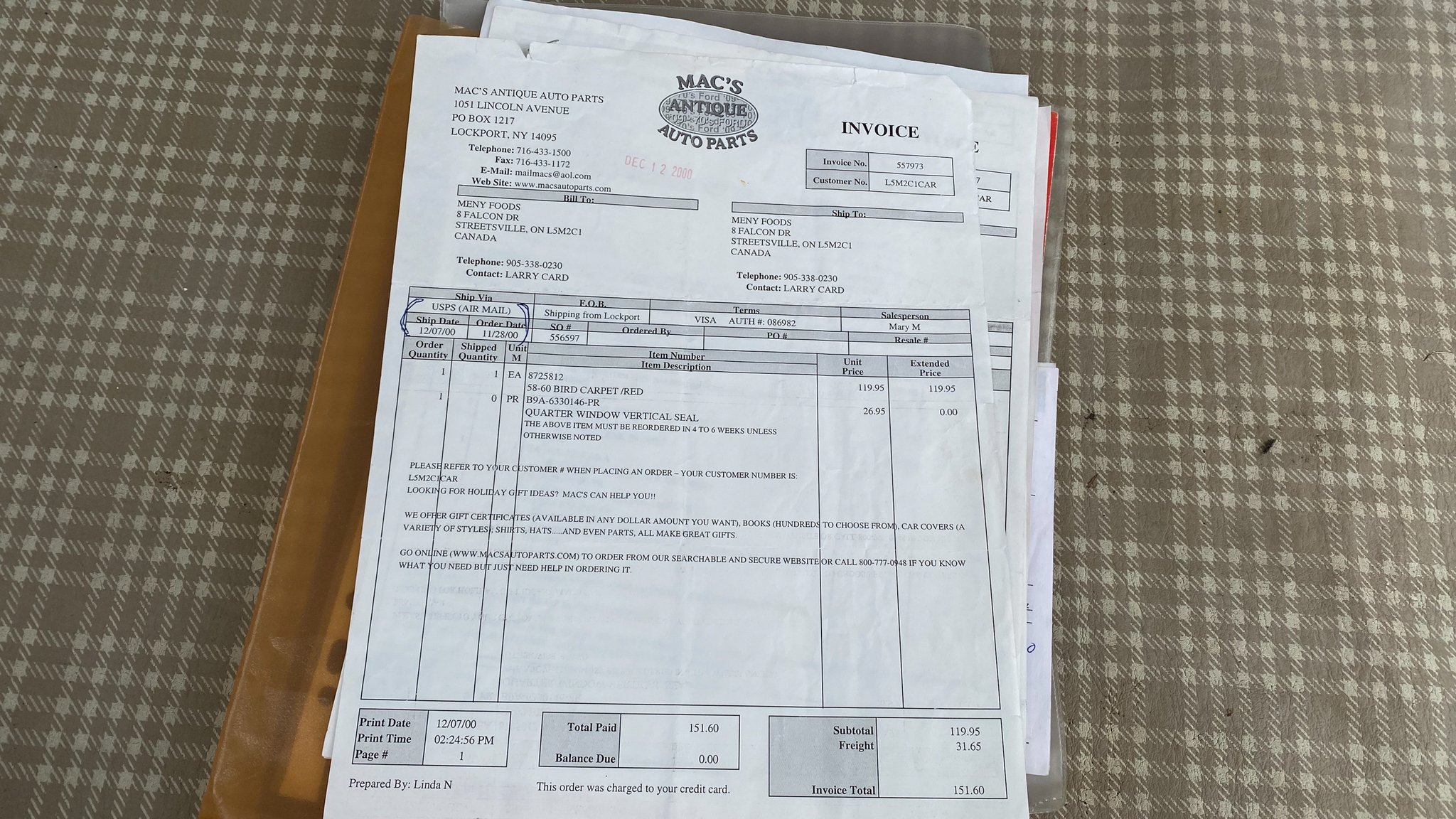 Documentation for 1959 Ford Thunderbird hardtop (77)