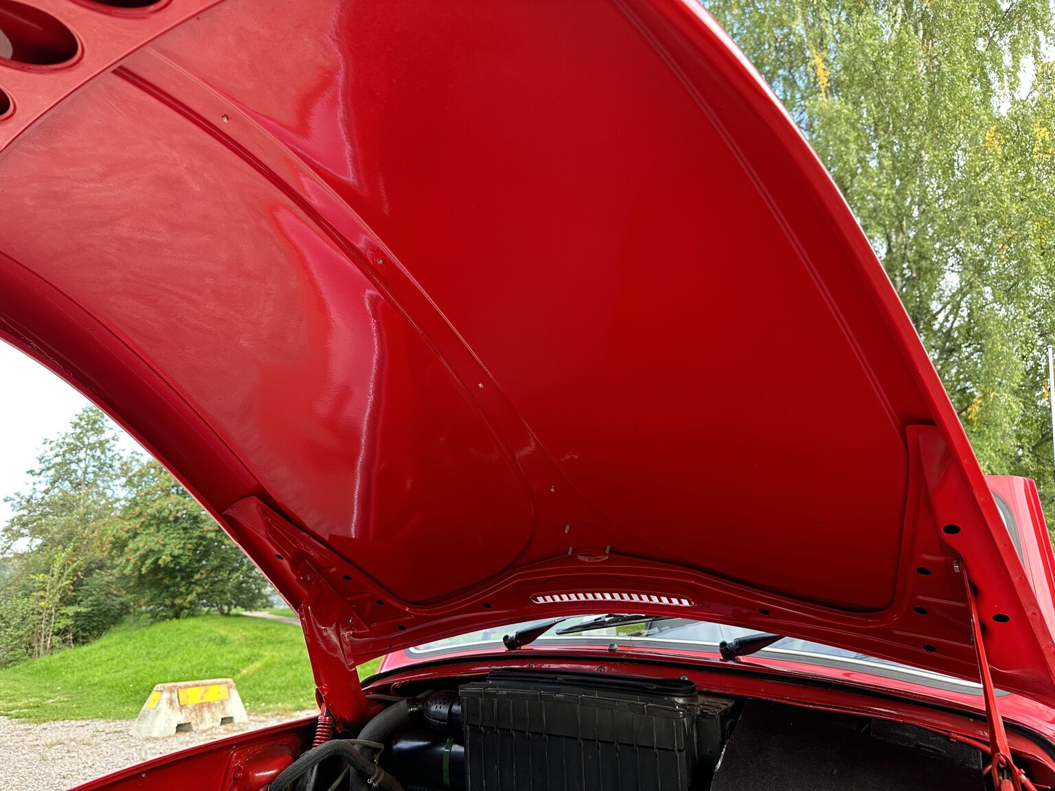 Interiörbild 1971 Volkswagen beetle 1302 cabriolet