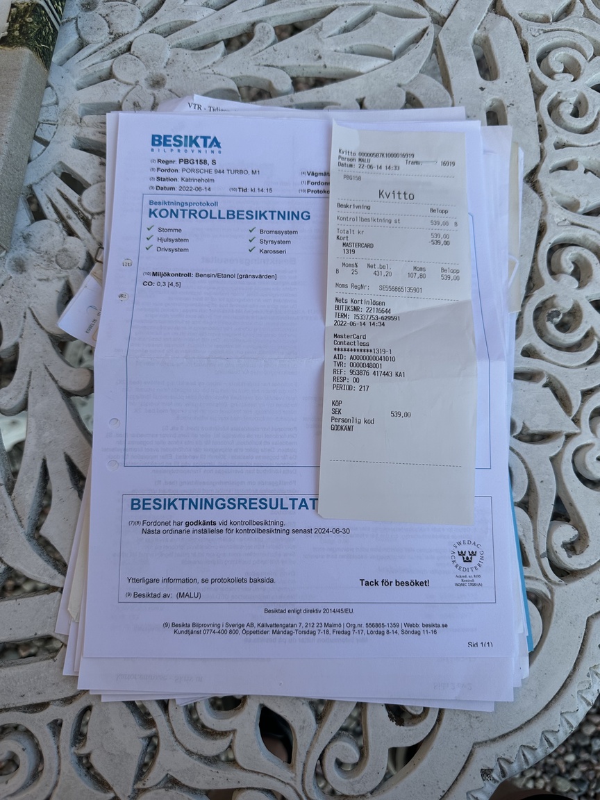 Documentation for 1991 Porsche 944 Turbo Cabriolet