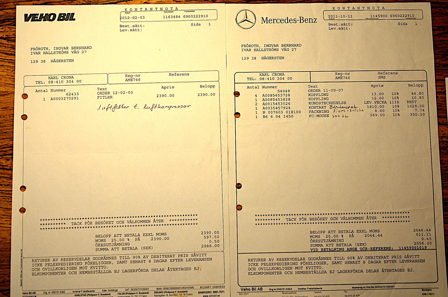 Dokumentation för 1968 Mercedes-Benz W109 300 SEL 6.3