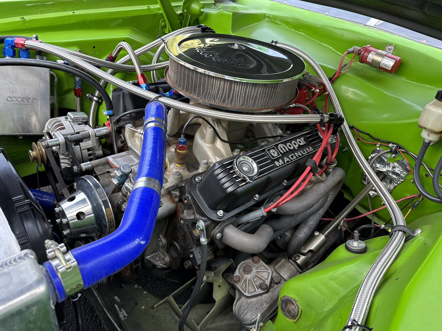 Image of 1970 Dodge Challenger Race Car mechanics