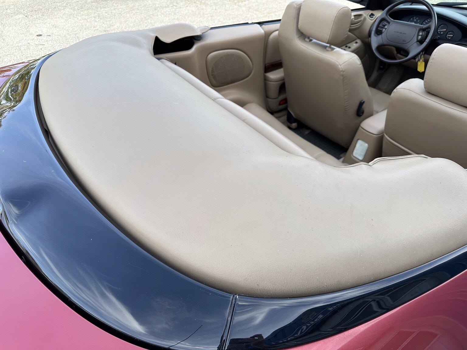 Interiörbild 1996 Chrysler Stratus Cabriolet