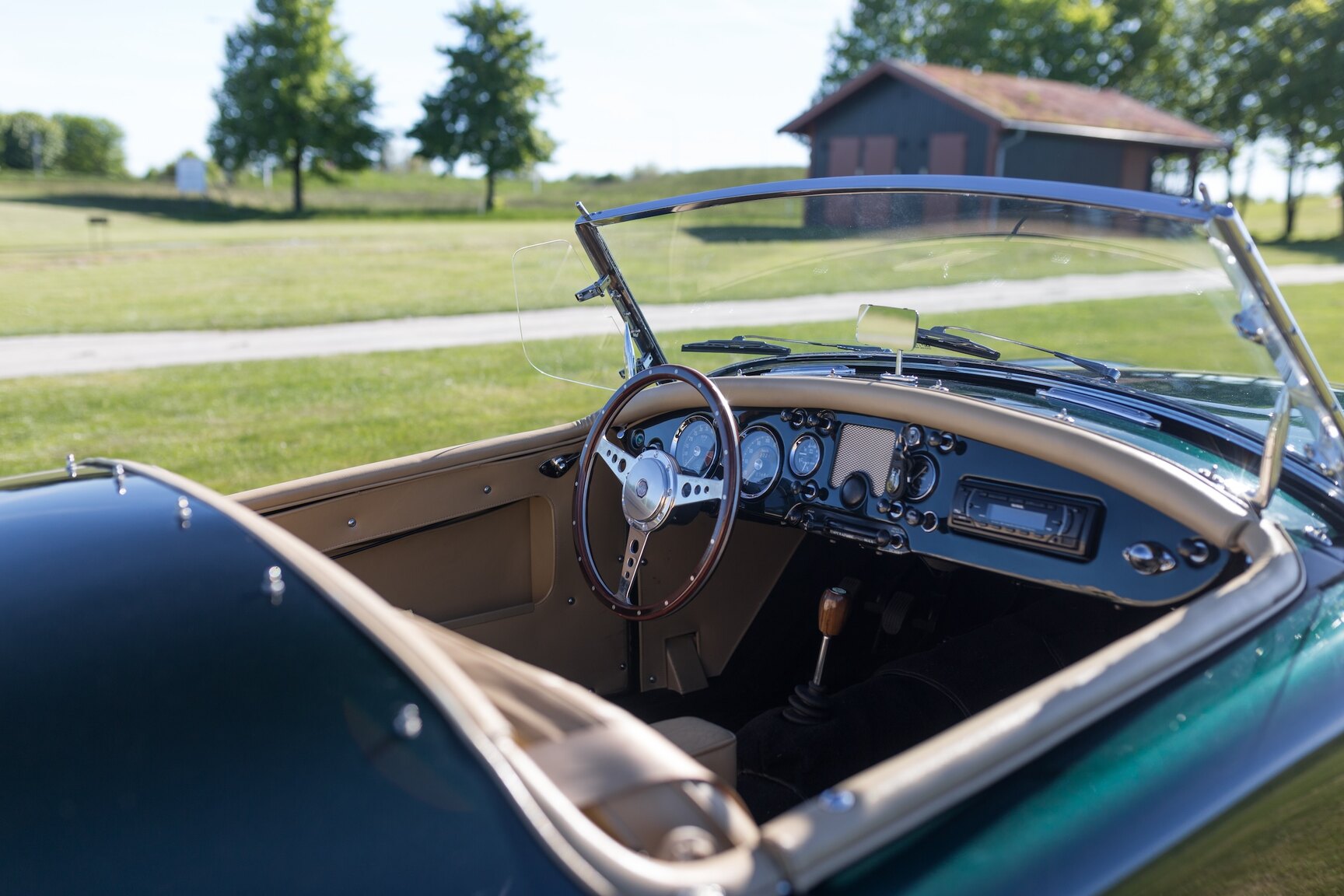 Interiörbild 1958 MG MGA 1500