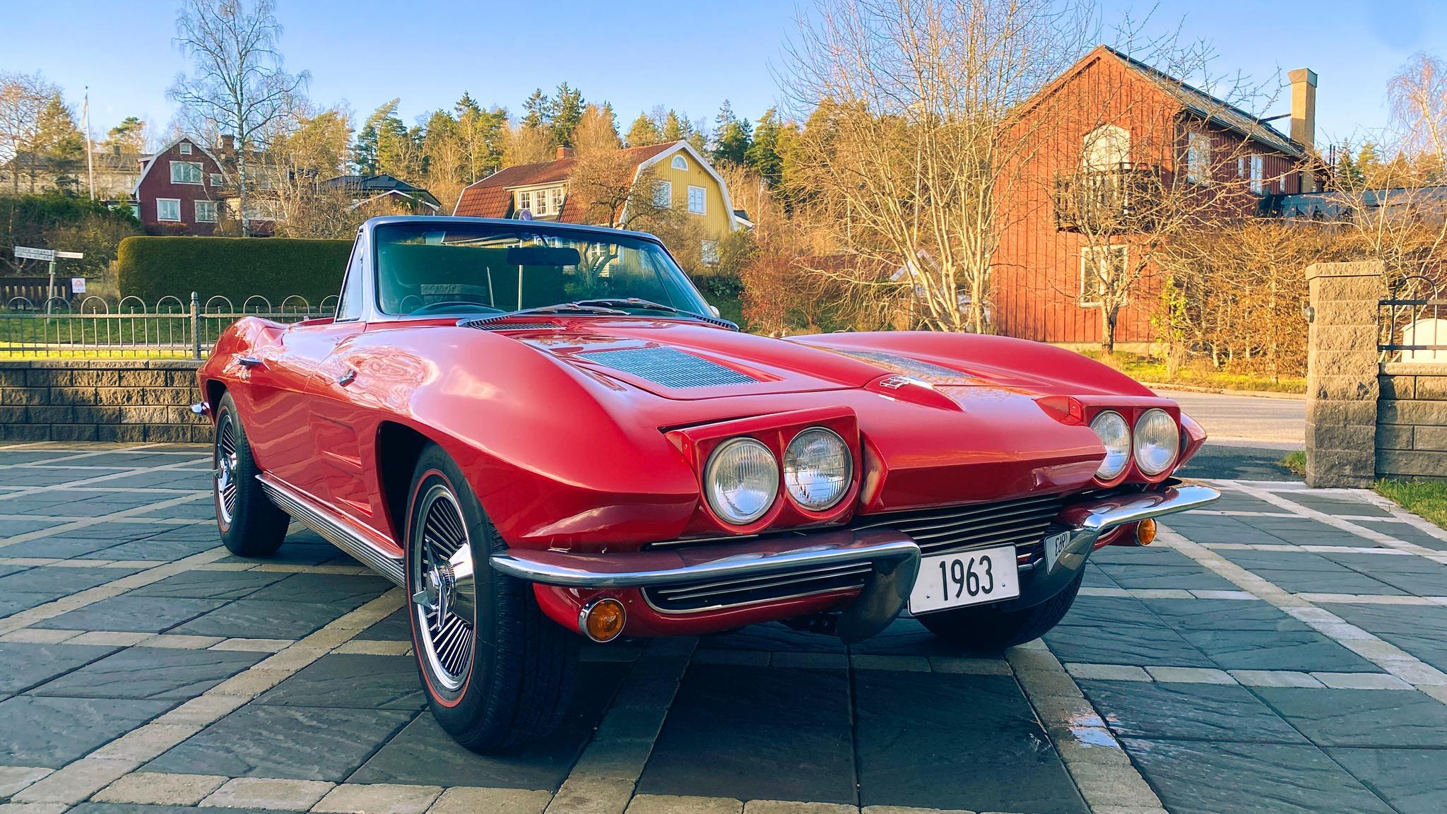Exteriörbild på 1963 Corvette C2 Stingray