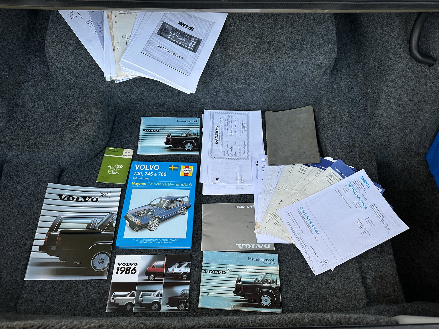 Dokumentation för 1986 Volvo 760 GLE 2.8 V6 Automatisk