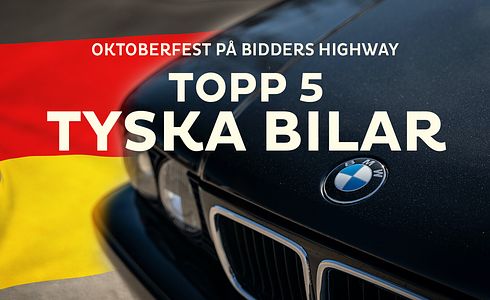 Oktoberfest - Topp 5 sålda bilar från Tyskland