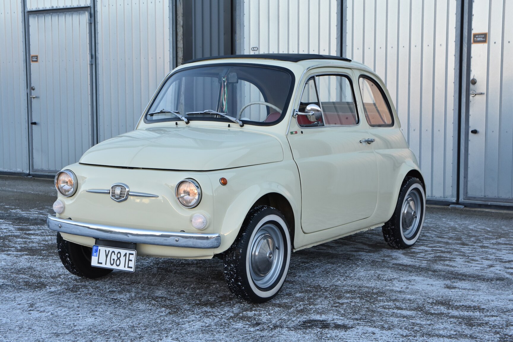 Exteriörbild på 1968 Fiat 500