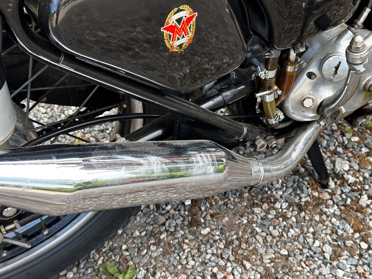 Image of 1952 AJS 16MS 350cc Matchless-replica mechanics