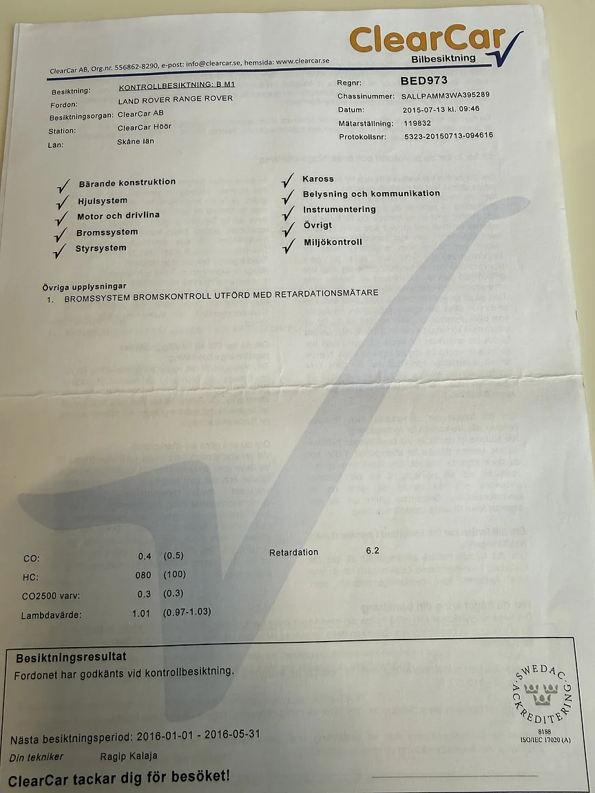 Dokumentation, 1998 Land Rover Range Rover P38 (18)