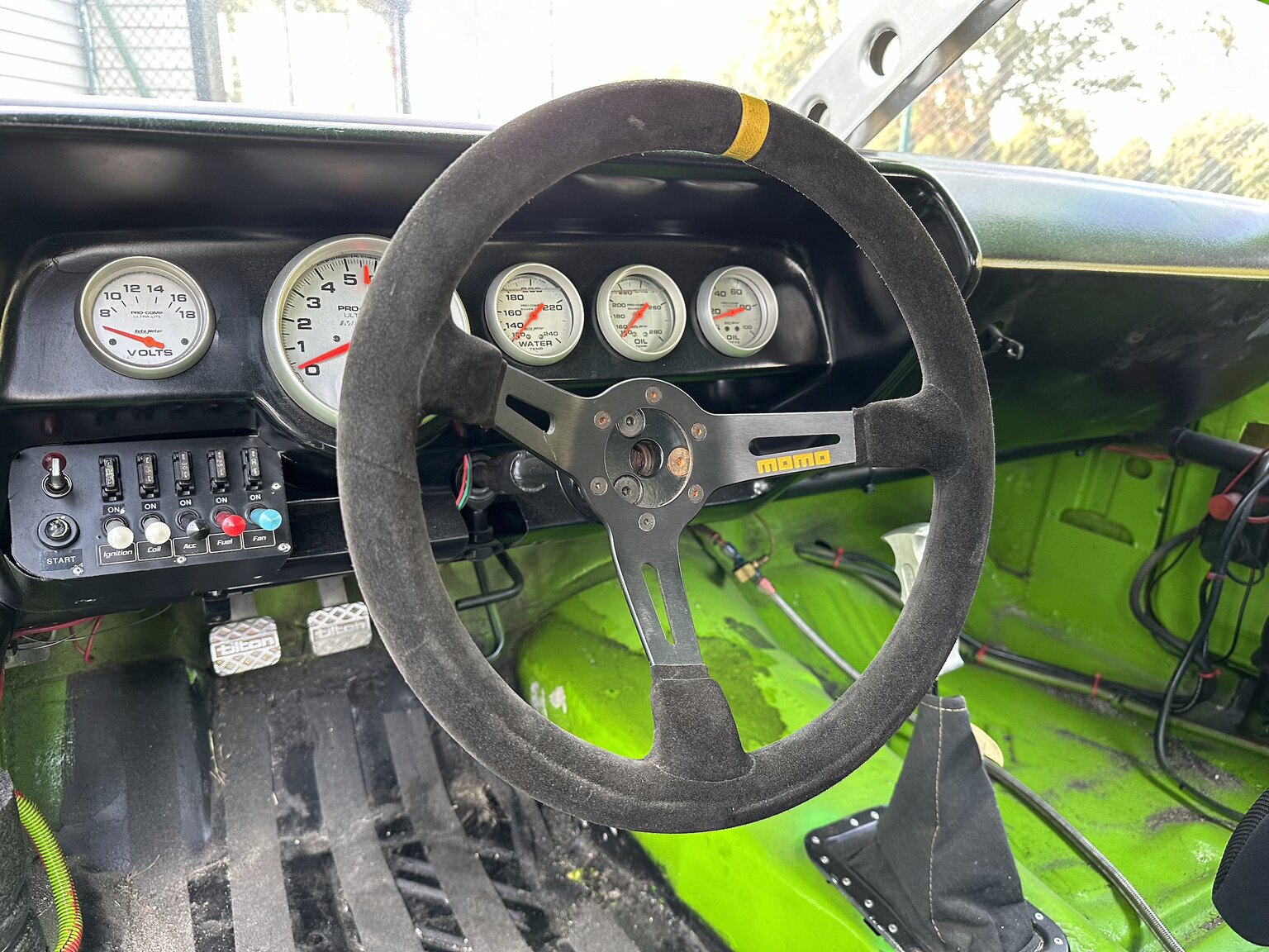 Interiörbild 1970 Dodge Challenger Race Car