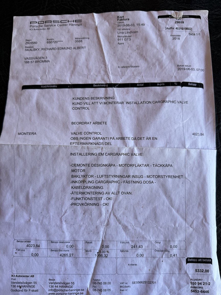 Documentation for 2018 PORSCHE 911 GT3 (8)