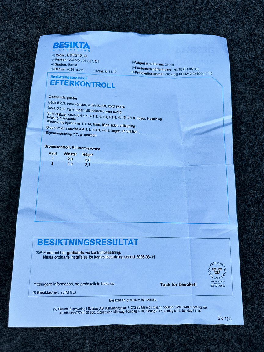 Documentation for 1985 Volvo 760 GLE 2.8 V6 Automatisk