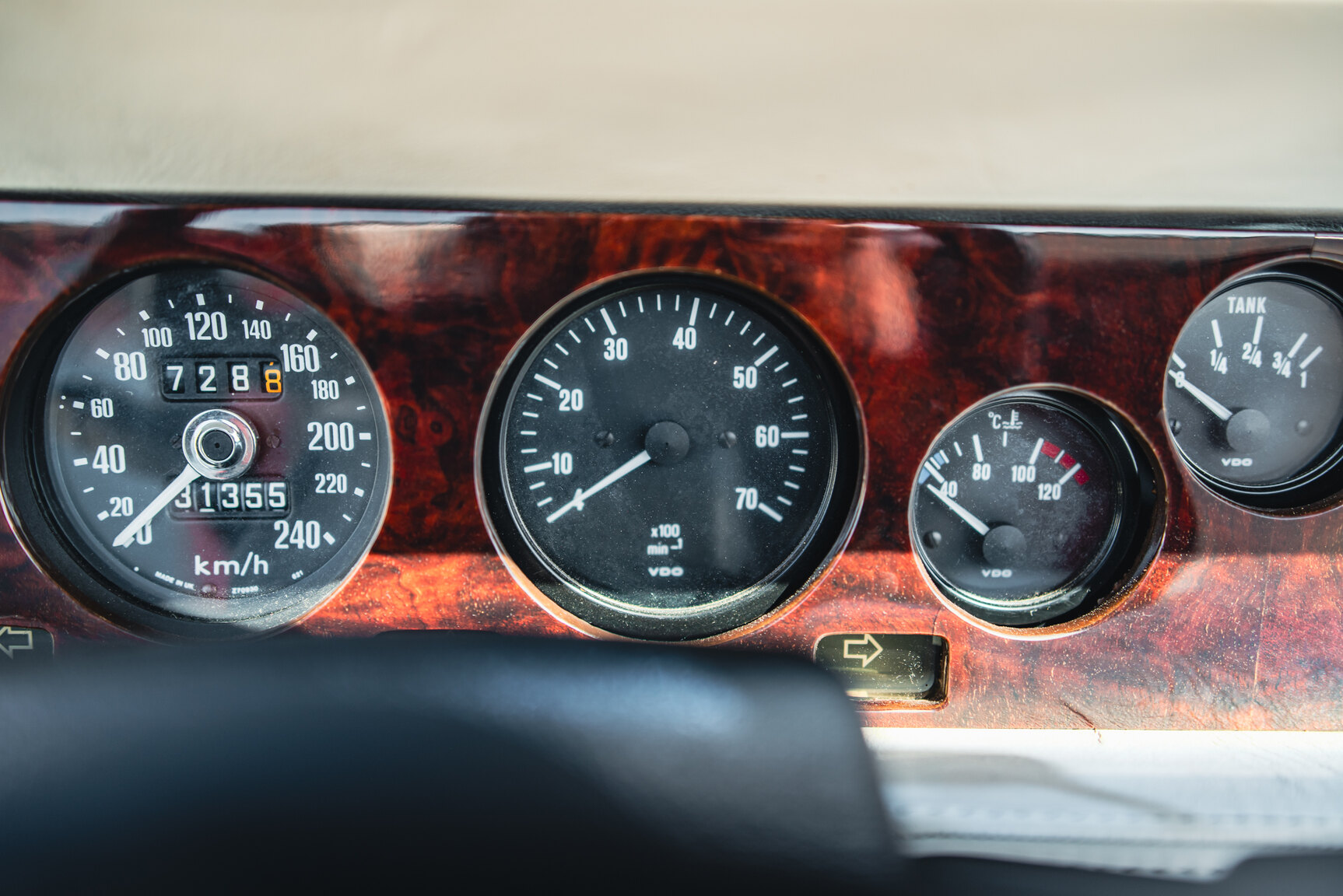 Interiörbild 1985 TVR 350i Cabriolet 3.5 V8