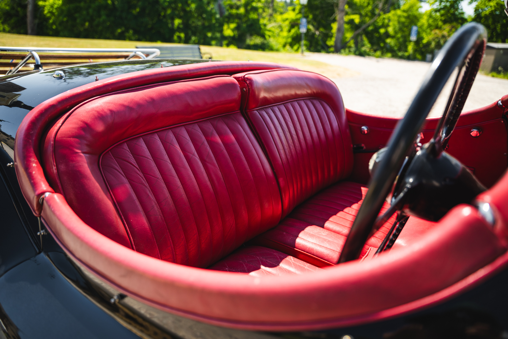 Interiörbild 1951 Jaguar XK 120