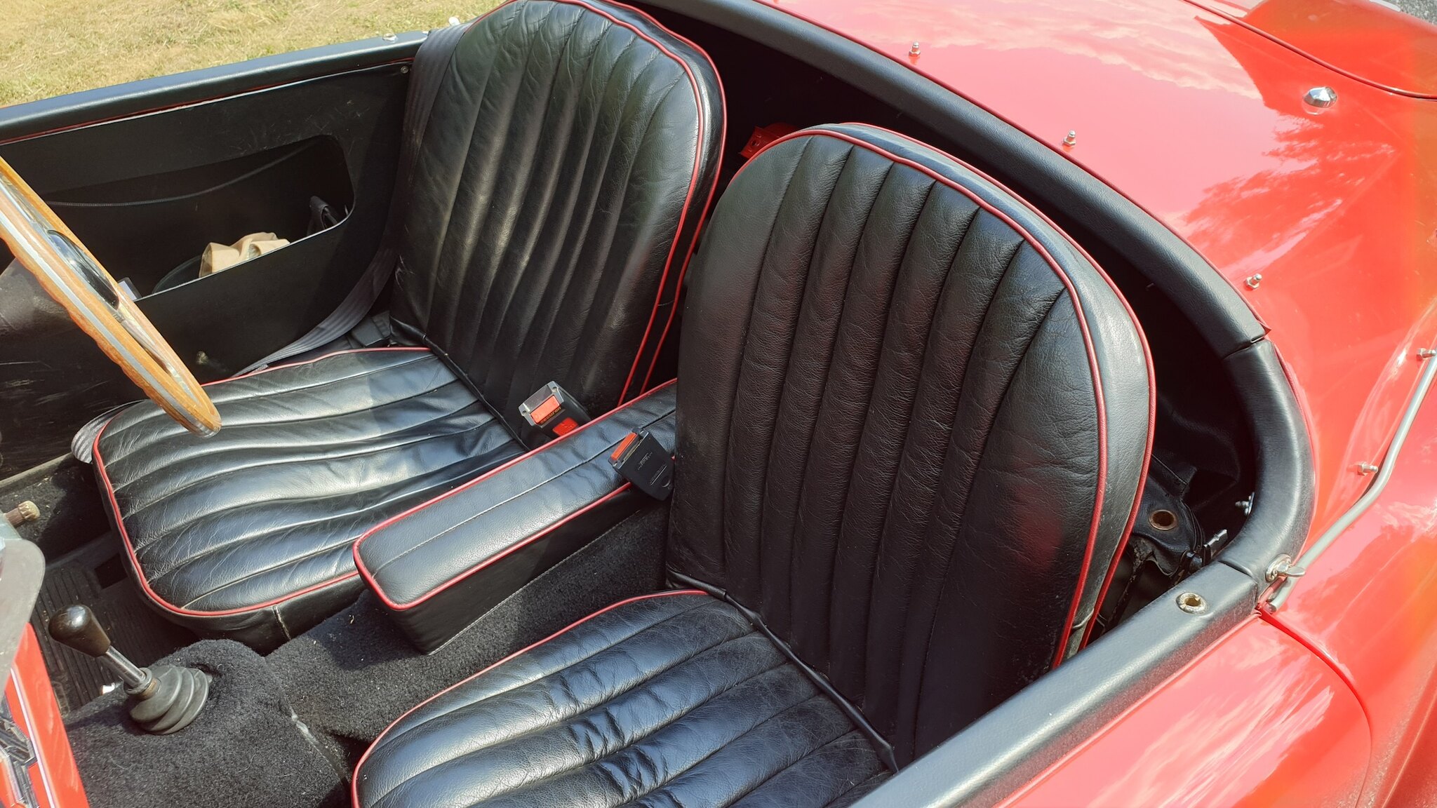 Interiörbild 1956 MG MGA 1500