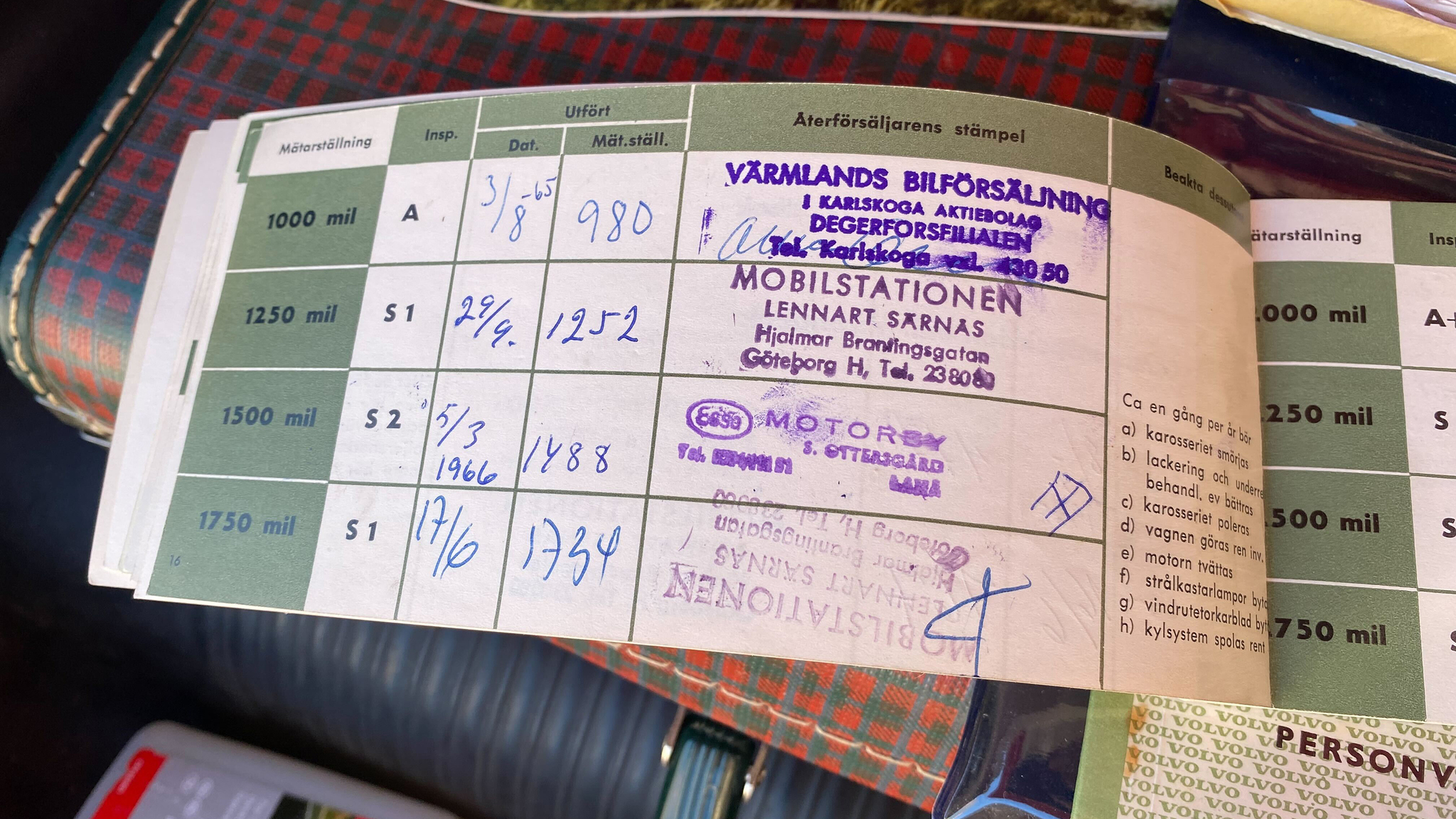 Dokumentation för 1965 Volvo PV 544 Sport (5)