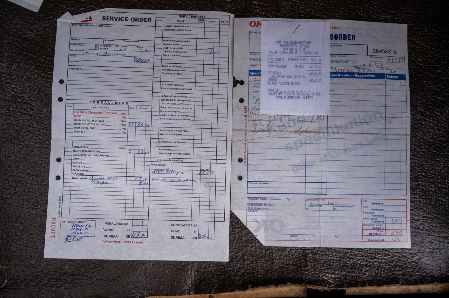 Documentation for 1979 Saab 96 GL