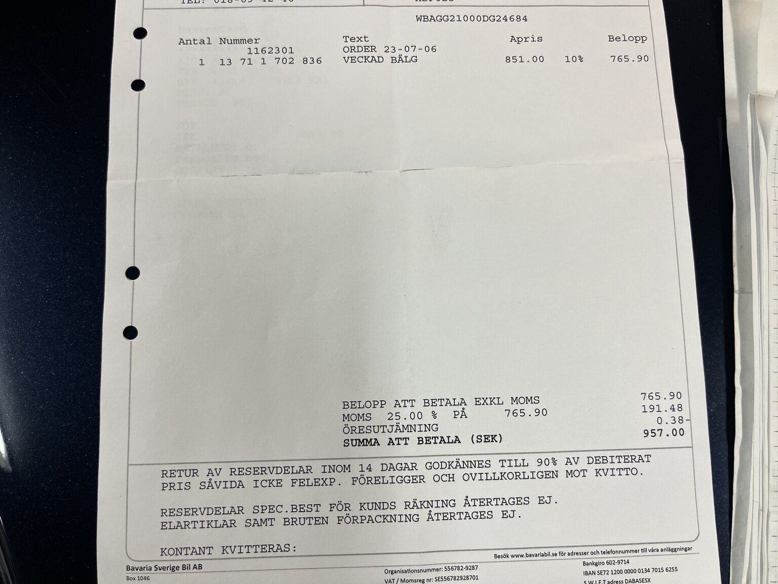 Documentation for 1996 BMW 750IA (13)